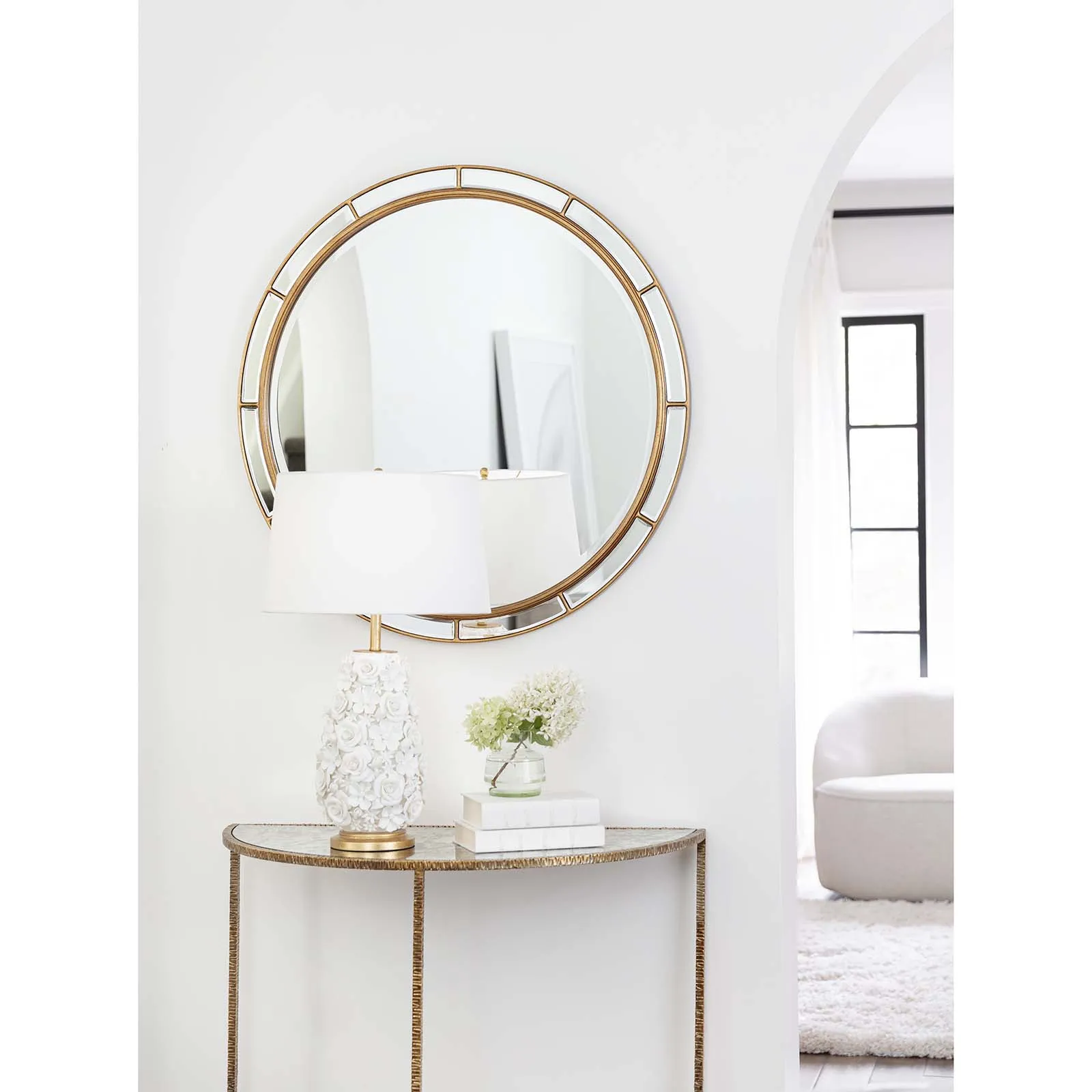 Regina Andrew Plaza Mirror Round