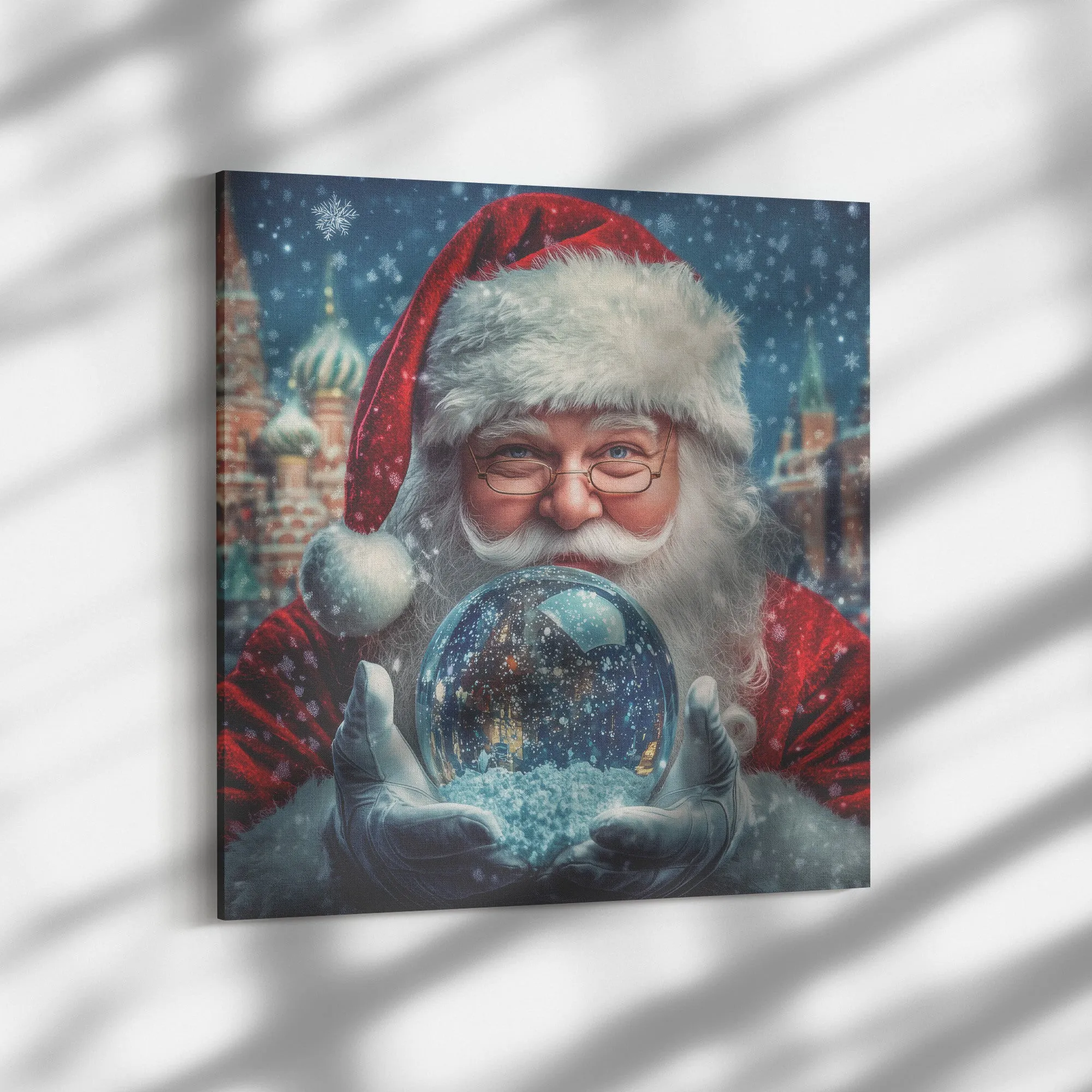 Santa Art - Santa's Snowglobe