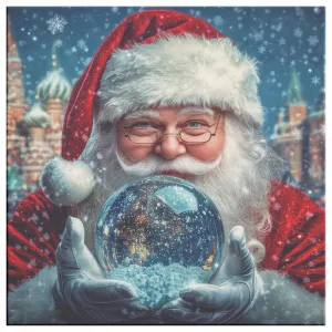 Santa Art - Santa's Snowglobe