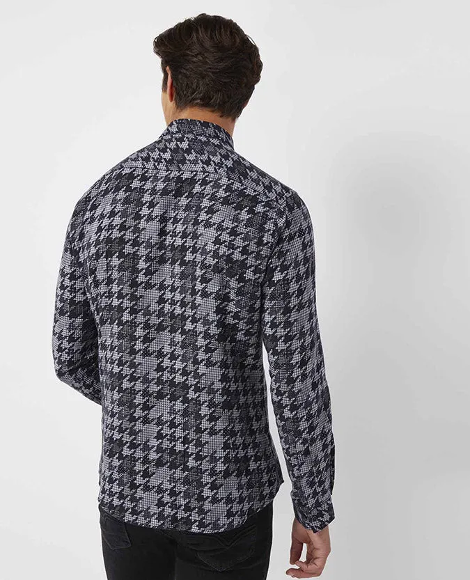 Slim Fit Printed Cotton Shirt