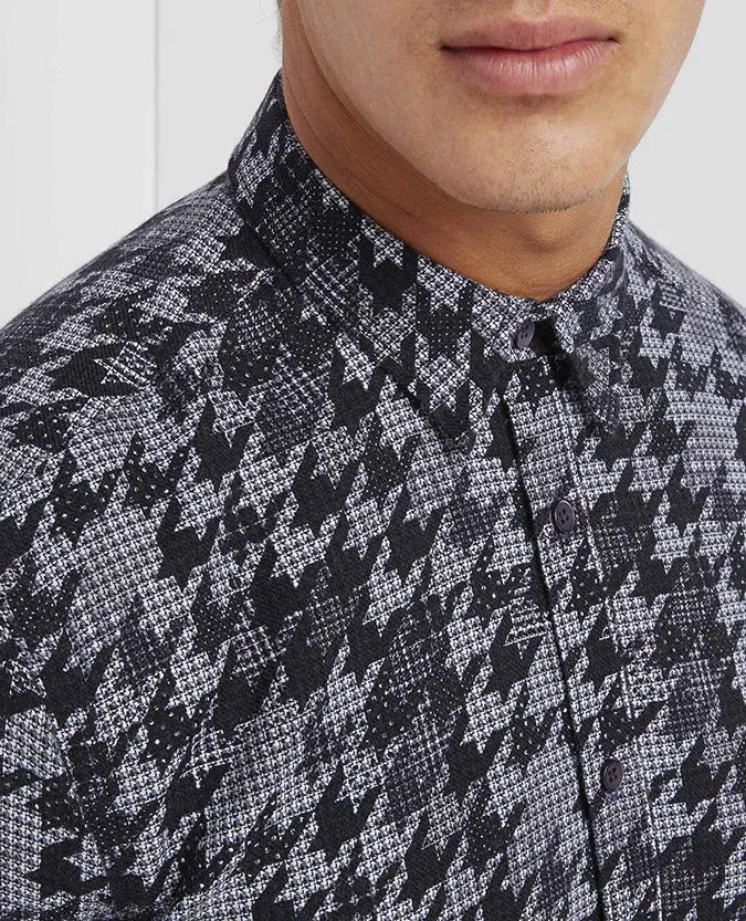 Slim Fit Printed Cotton Shirt