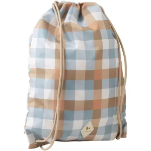 String Bag - Cottage Blue - Checks