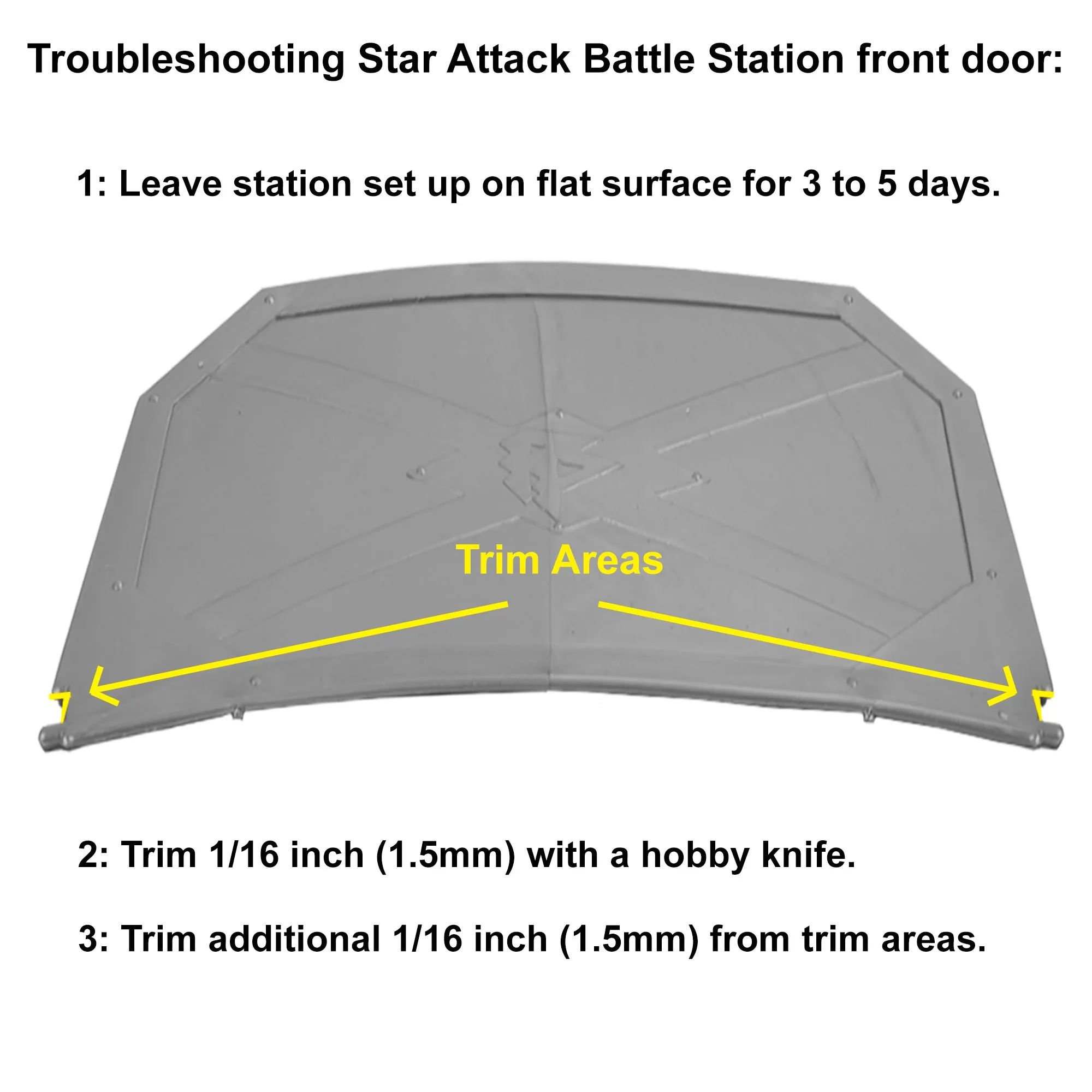 TimMee Star Attack BATTLE STATION - Action Figure Size for Play & Display - USA