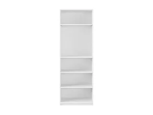 White 5-Tier Bookshelf